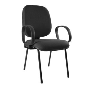 Cadeira fixa diretor com braços.