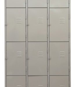 Roupeiro de aço com 12 portas com pitão para cadeado