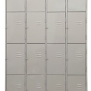 Roupeiro de aço com 16 portas com pitão para cadeado