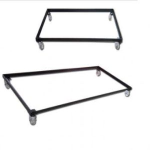 Suporte para armário com rodinha de silicone.